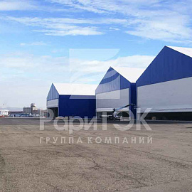 Hangars 60x30 and 37x40 m, for storing helicopters and aircraft