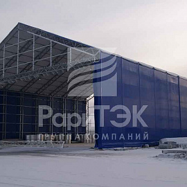 Hangars 60x30 and 37x40 m, for storing helicopters and aircraft
