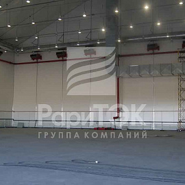 Hangars 60x30 and 37x40 m, for storing helicopters and aircraft